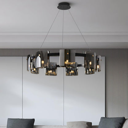 Corlota Modern Chandelier - Adjustable Height, Energy-Efficient LED