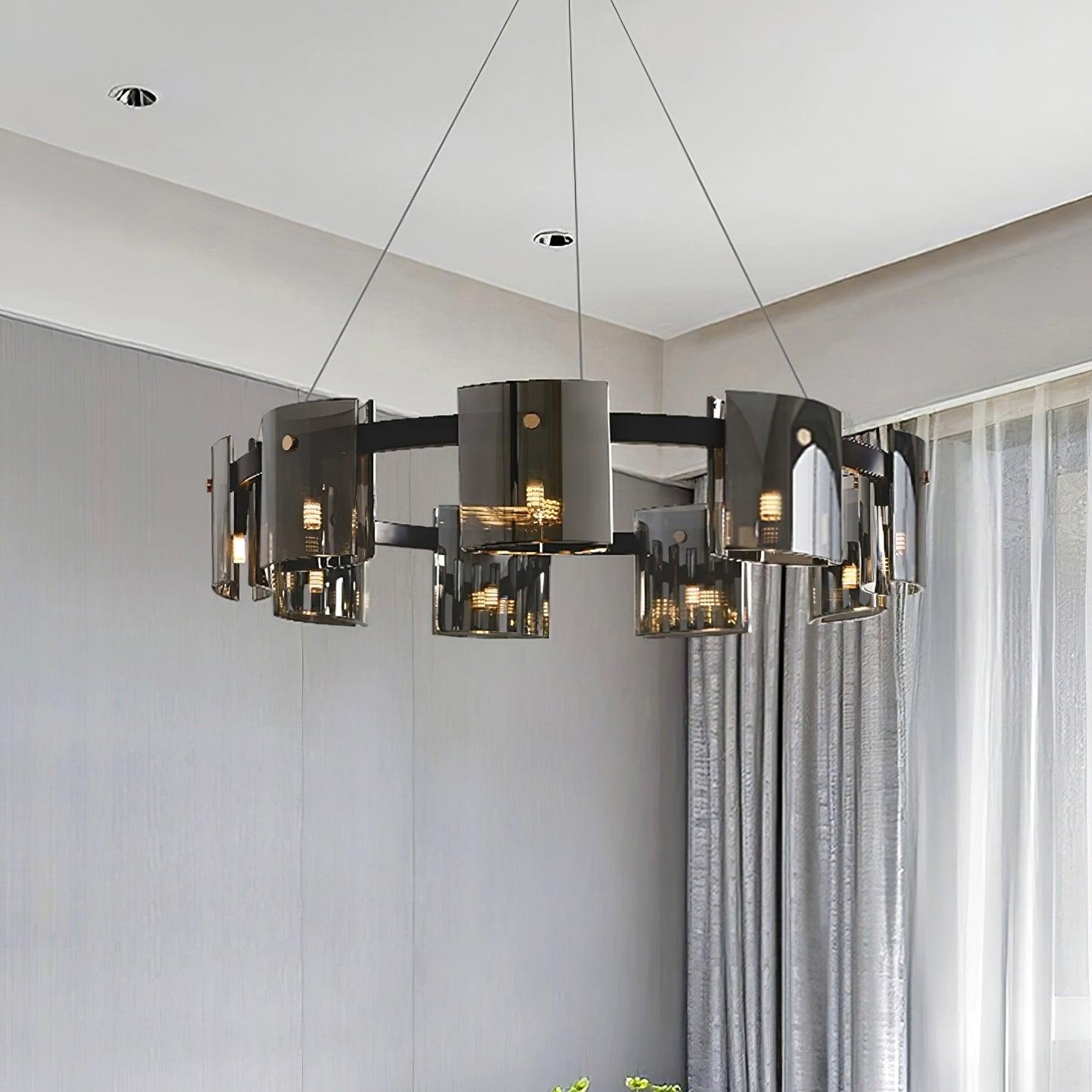Corlota Modern Chandelier - Adjustable Height, Energy-Efficient LED