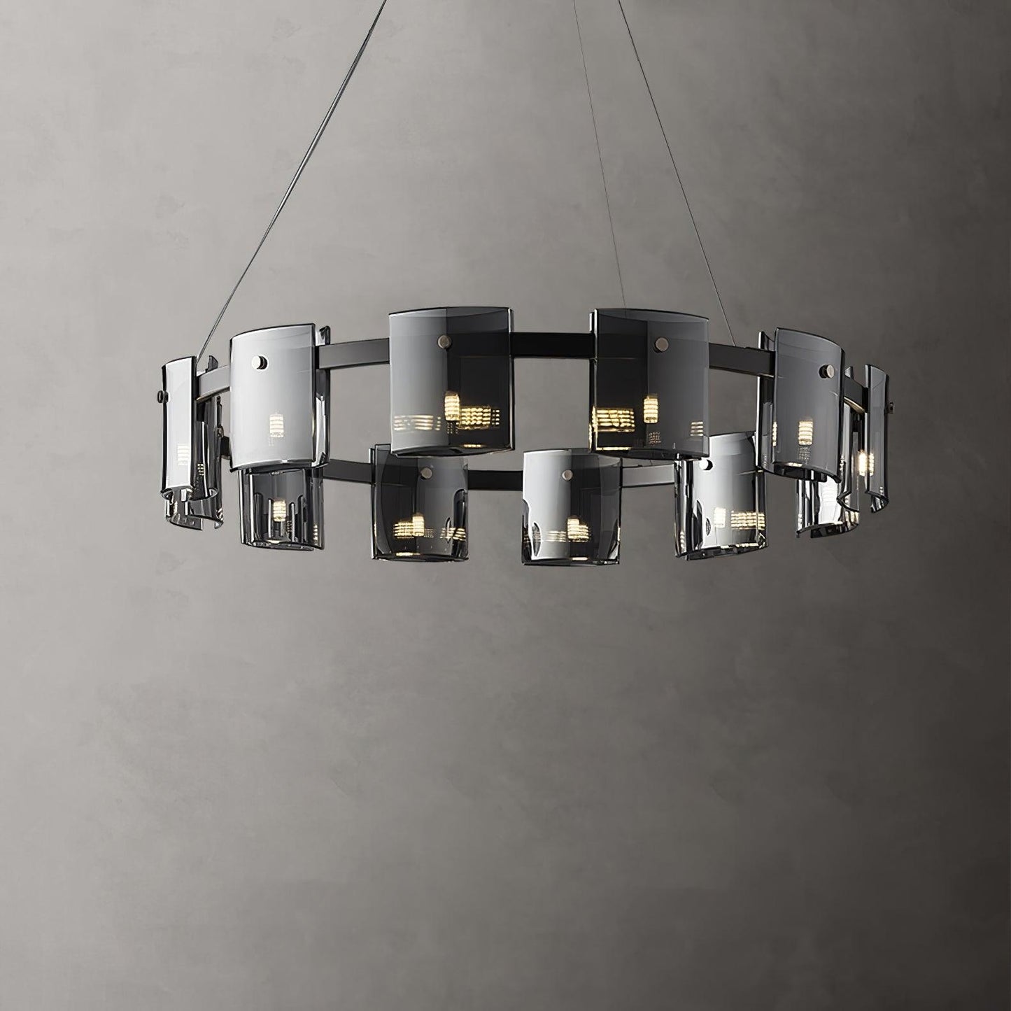 Corlota Modern Chandelier - Adjustable Height, Energy-Efficient LED