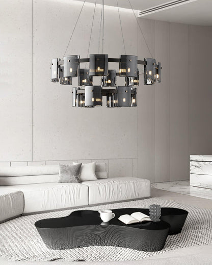 Corlota Modern Chandelier - Adjustable Height, Energy-Efficient LED