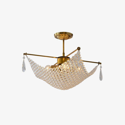 Elegant Corona Chandelier - Adjustable Brightness, Crystal Accents