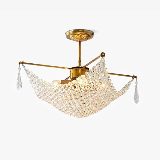 Elegant Corona Chandelier - Adjustable Brightness, Crystal Accents