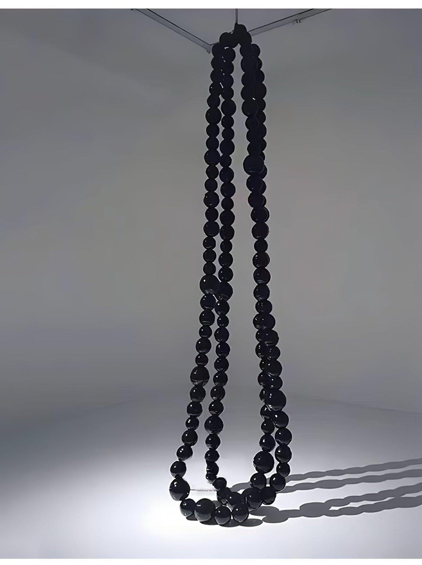 Cosmic Beads Chandelier - Elegant Design with Adjustable Height & LED