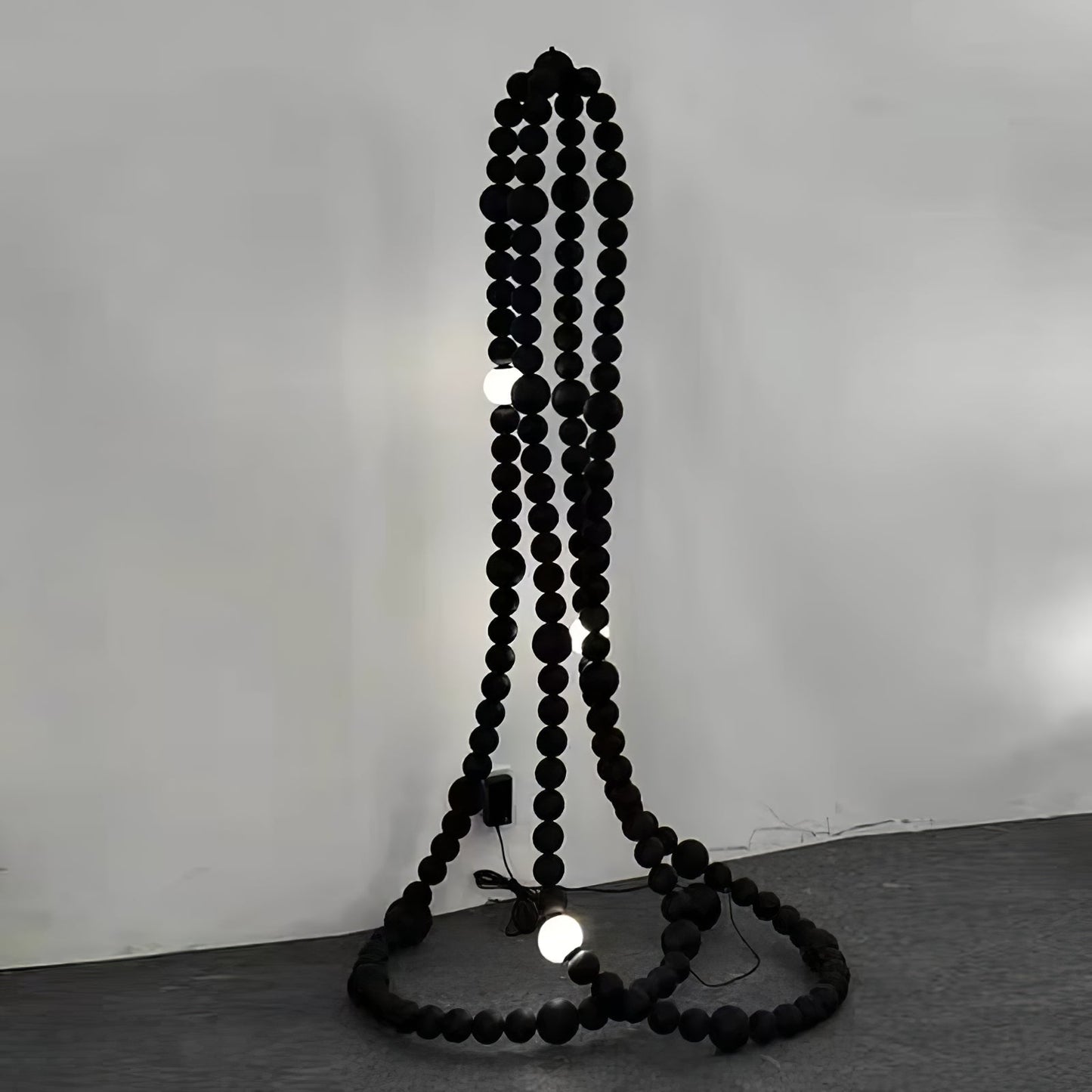 Cosmic Beads Chandelier - Elegant Design with Adjustable Height & LED