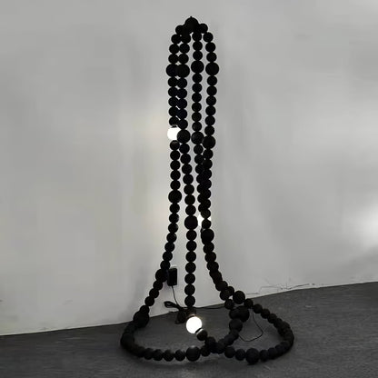 Cosmic Beads Chandelier - Elegant Design with Adjustable Height & LED