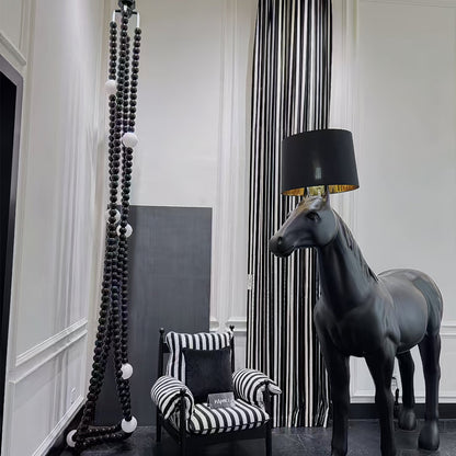 Cosmic Beads Chandelier - Elegant Design with Adjustable Height & LED
