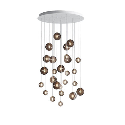 Cosmic Sphere Cascade Chandelier - Modern Design, Adjustable Height