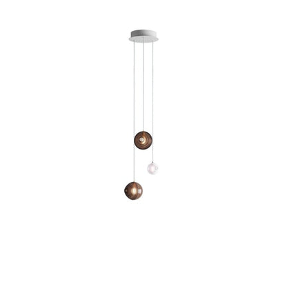Cosmic Sphere Cascade Chandelier - Modern Design, Adjustable Height