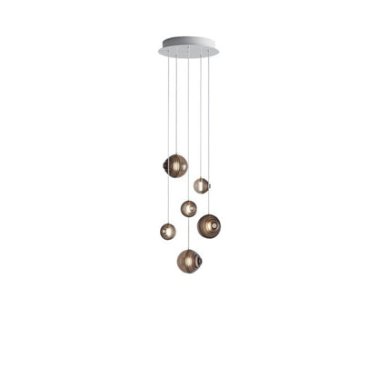 Cosmic Sphere Cascade Chandelier - Modern Design, Adjustable Height
