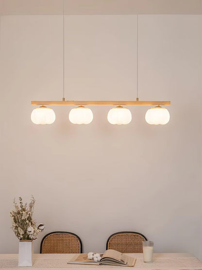 Elegant Cotton Balls Chandelier - Soft Glow & Adjustable Height