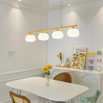 Elegant Cotton Balls Chandelier - Soft Glow & Adjustable Height