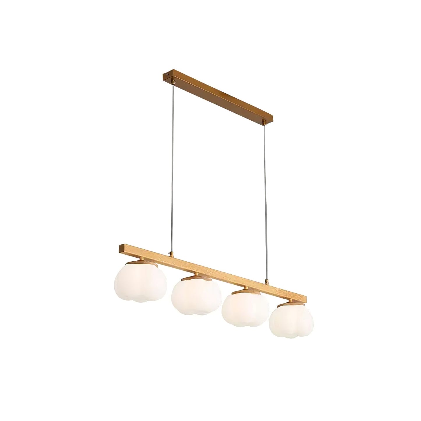 Elegant Cotton Balls Chandelier - Soft Glow & Adjustable Height