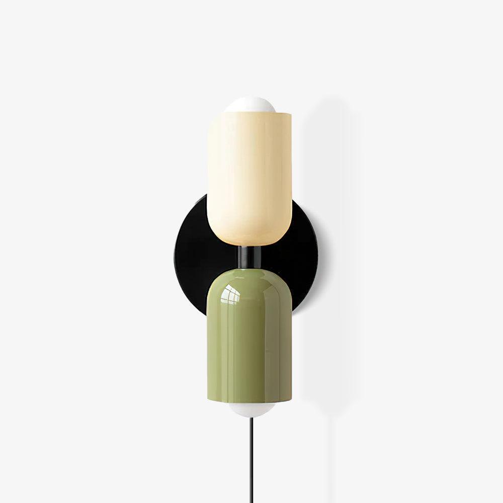 Couleur Double Plug-In Wall Lamp with Adjustable Brightness and Modern