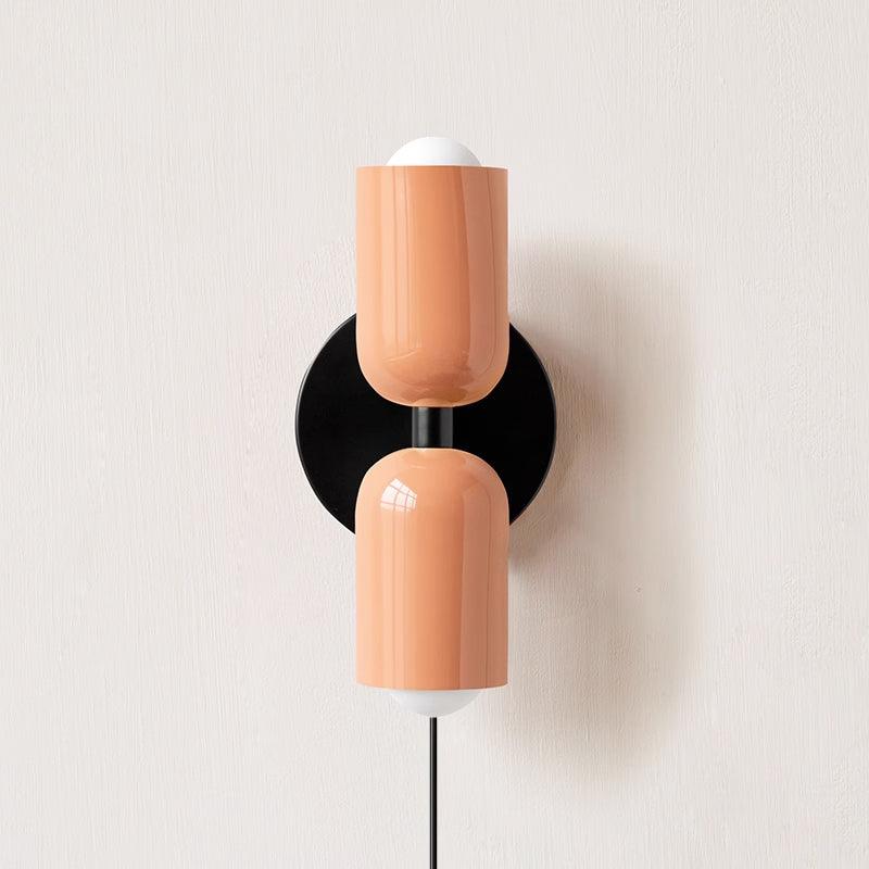 Couleur Double Plug-In Wall Lamp with Adjustable Brightness and Modern