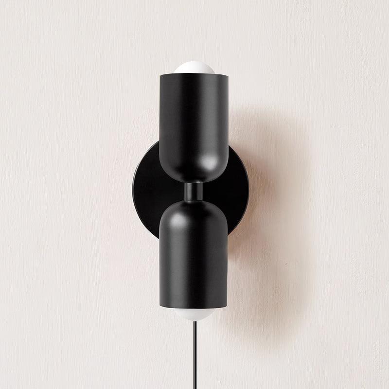 Couleur Double Plug-In Wall Lamp with Adjustable Brightness and Modern