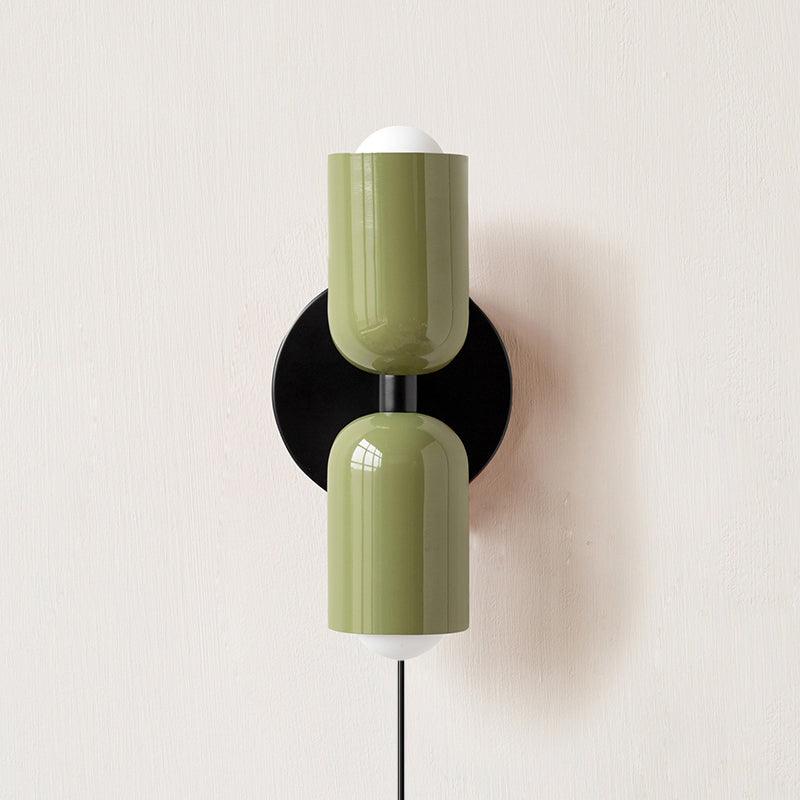 Couleur Double Plug-In Wall Lamp with Adjustable Brightness and Modern