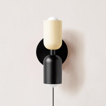 Couleur Double Plug-In Wall Lamp with Adjustable Brightness and Modern