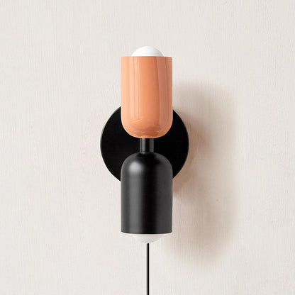 Couleur Double Plug-In Wall Lamp with Adjustable Brightness and Modern