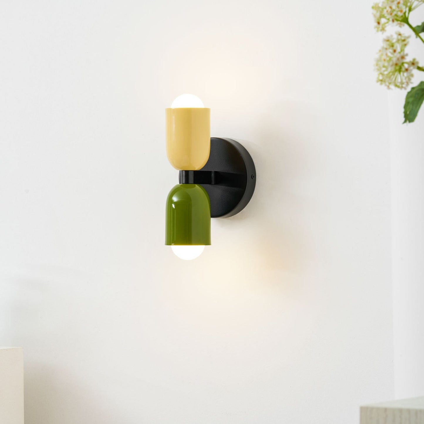 Couleur Double Wall Lamp - Energy Efficient, Adjustable Brightness