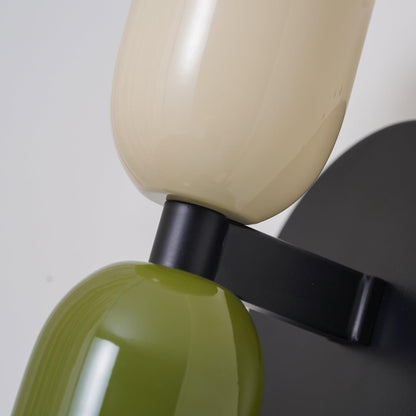 Couleur Double Plug-In Wall Lamp with Adjustable Brightness and Modern