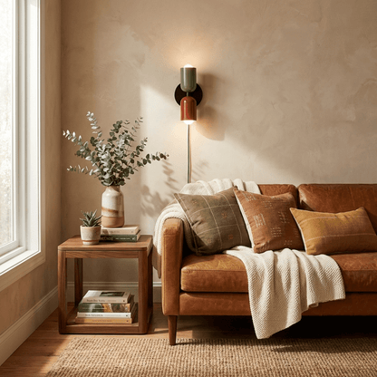 Couleur Double Plug-In Wall Lamp with Adjustable Brightness and Modern