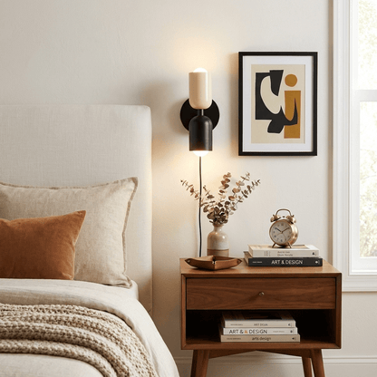Couleur Double Plug-In Wall Lamp with Adjustable Brightness and Modern
