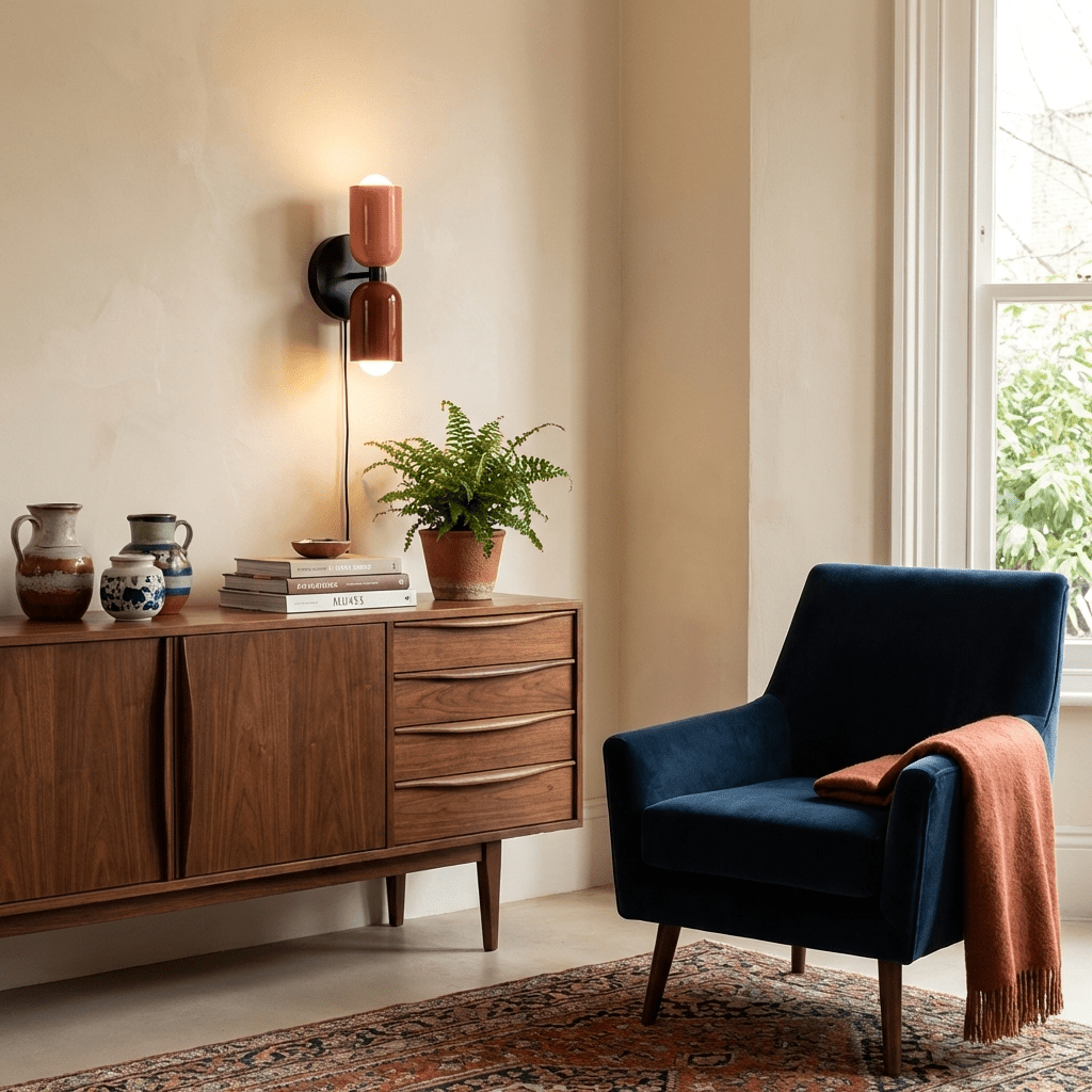 Couleur Double Plug-In Wall Lamp with Adjustable Brightness and Modern