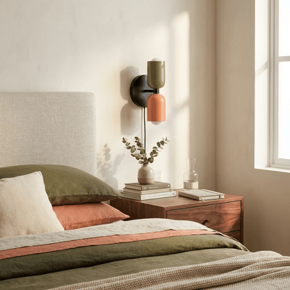 Couleur Double Plug-In Wall Lamp with Adjustable Brightness and Modern
