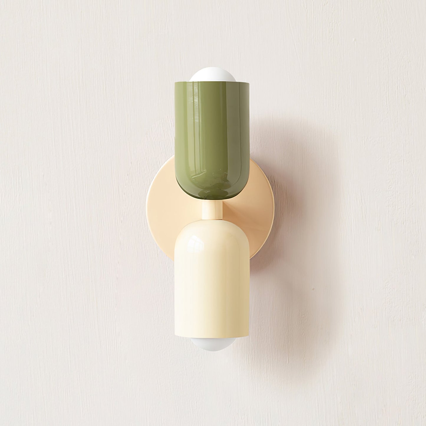 Couleur Double Plug-In Wall Lamp with Adjustable Brightness and Modern