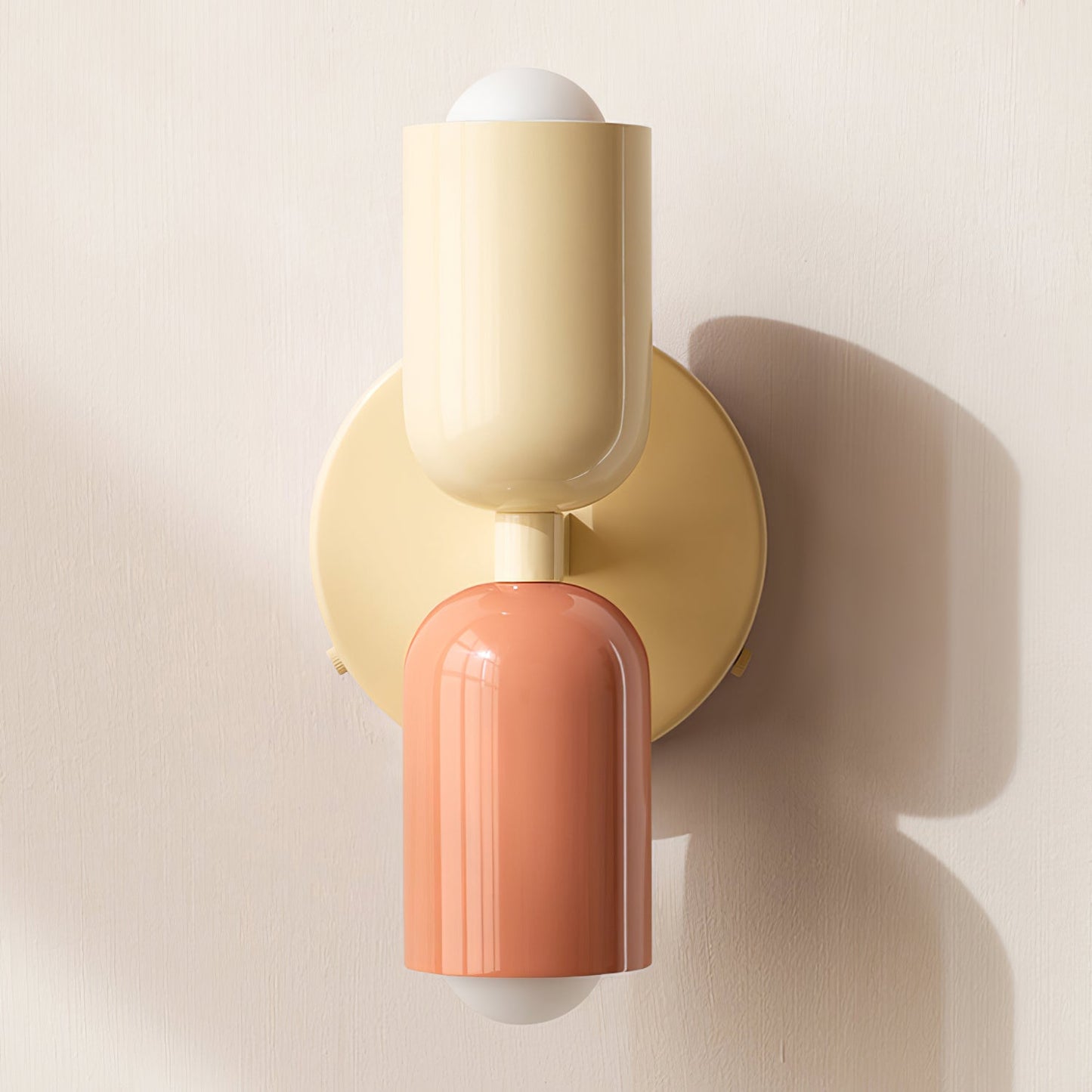 Couleur Double Plug-In Wall Lamp with Adjustable Brightness and Modern
