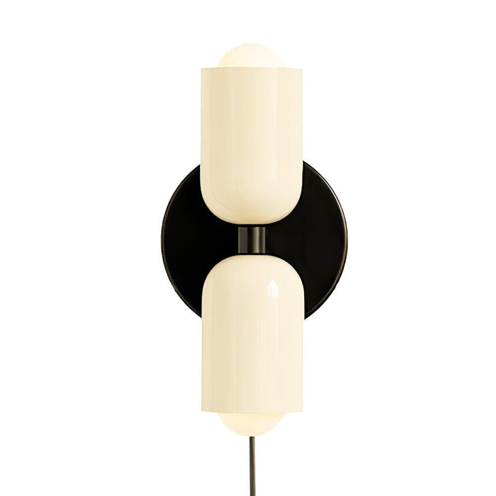 Couleur Double Plug-In Wall Lamp with Adjustable Brightness and Modern