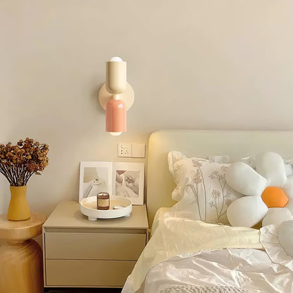 Couleur Double Plug-In Wall Lamp with Adjustable Brightness and Modern