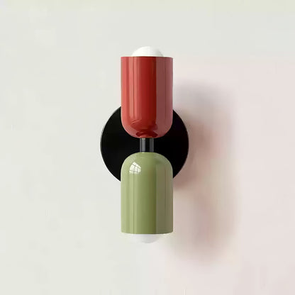 Couleur Double Plug-In Wall Lamp with Adjustable Brightness and Modern