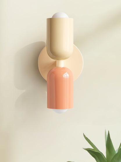 Couleur Double Plug-In Wall Lamp with Adjustable Brightness and Modern