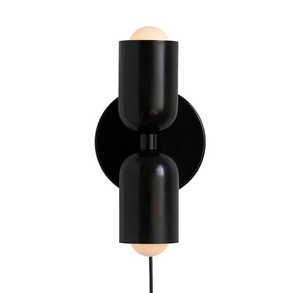 Couleur Double Plug-In Wall Lamp with Adjustable Brightness and Modern