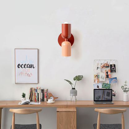 Couleur Double Plug-In Wall Lamp with Adjustable Brightness and Modern