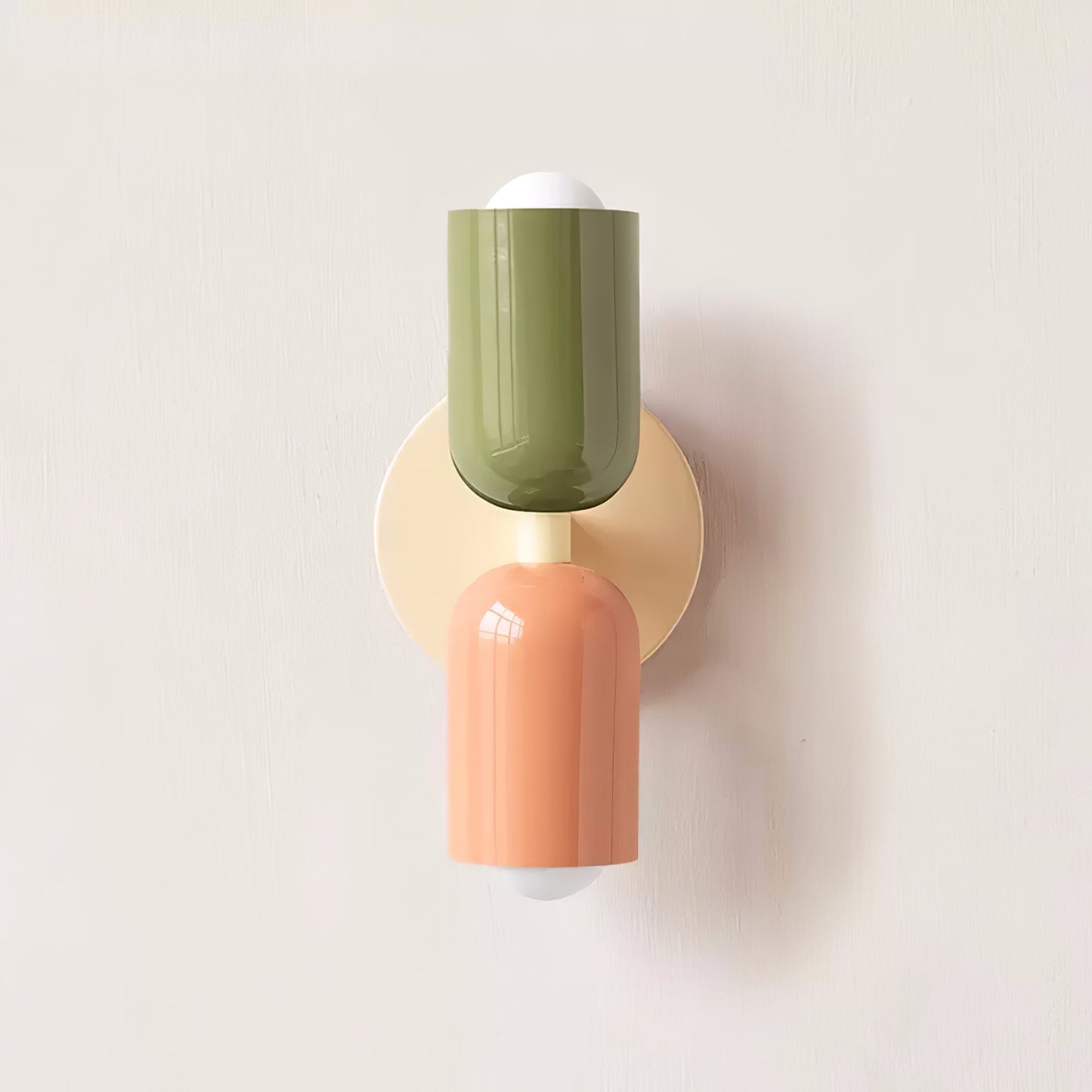 Couleur Double Plug-In Wall Lamp with Adjustable Brightness and Modern