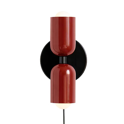 Couleur Double Plug-In Wall Lamp with Adjustable Brightness and Modern