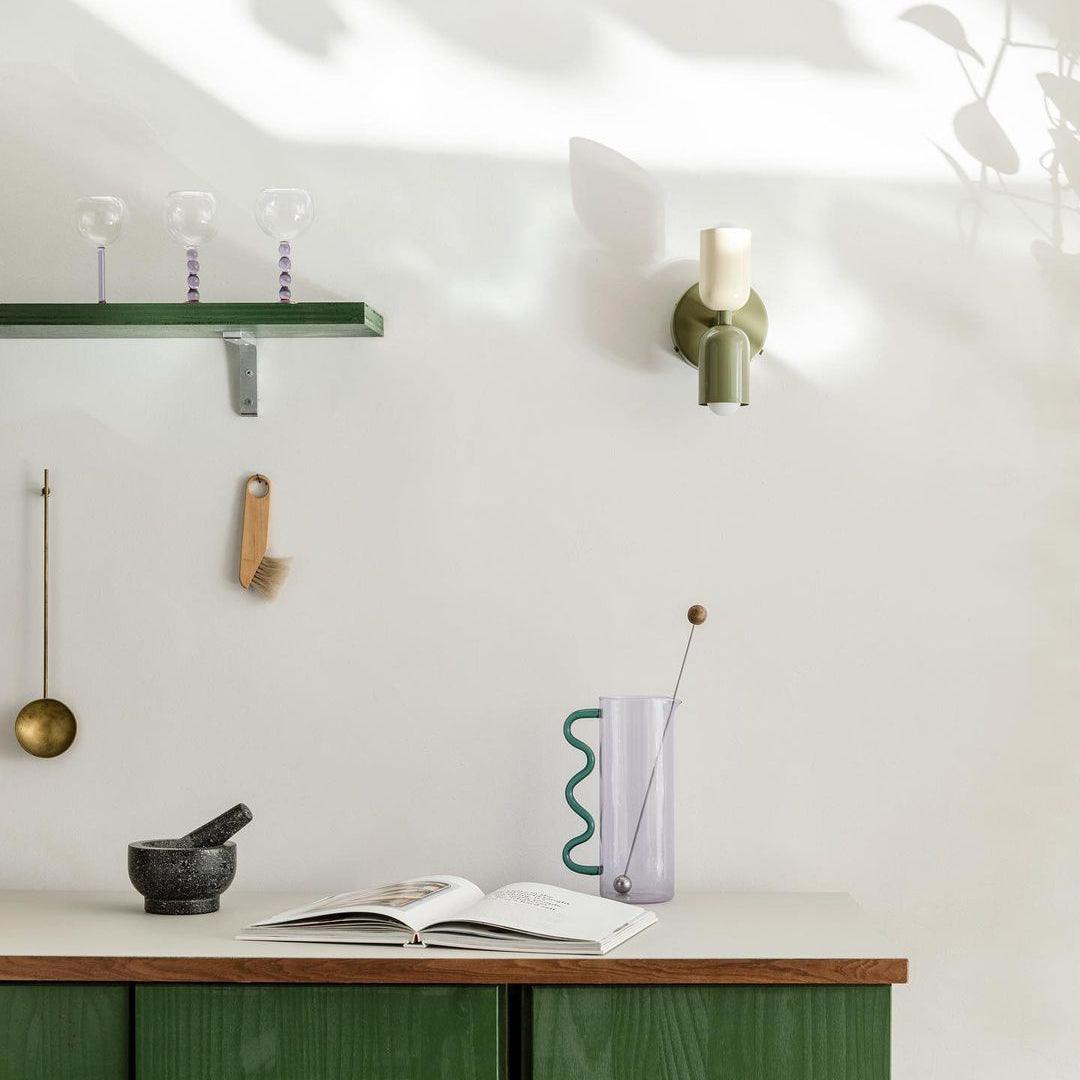 Couleur Double Plug-In Wall Lamp with Adjustable Brightness and Modern