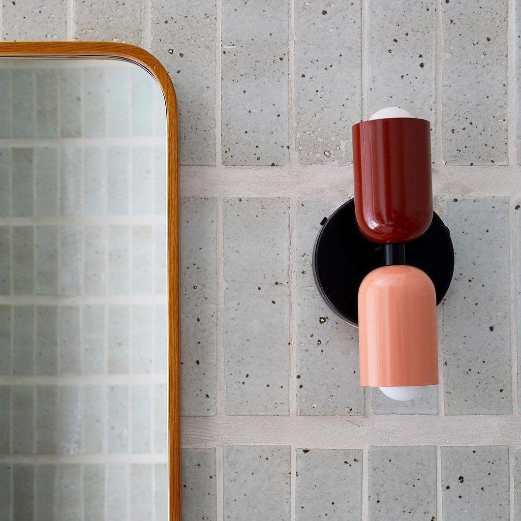 Couleur Double Plug-In Wall Lamp with Adjustable Brightness and Modern