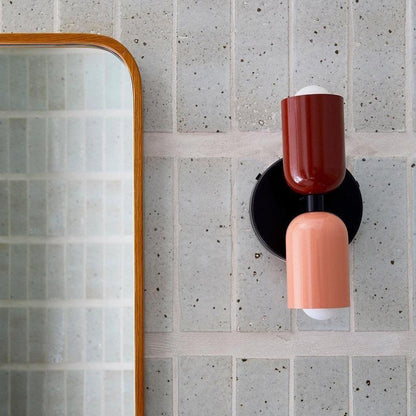 Couleur Double Plug-In Wall Lamp with Adjustable Brightness and Modern
