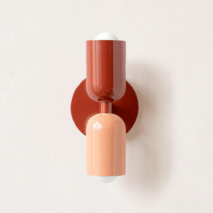 Couleur Double Plug-In Wall Lamp with Adjustable Brightness and Modern