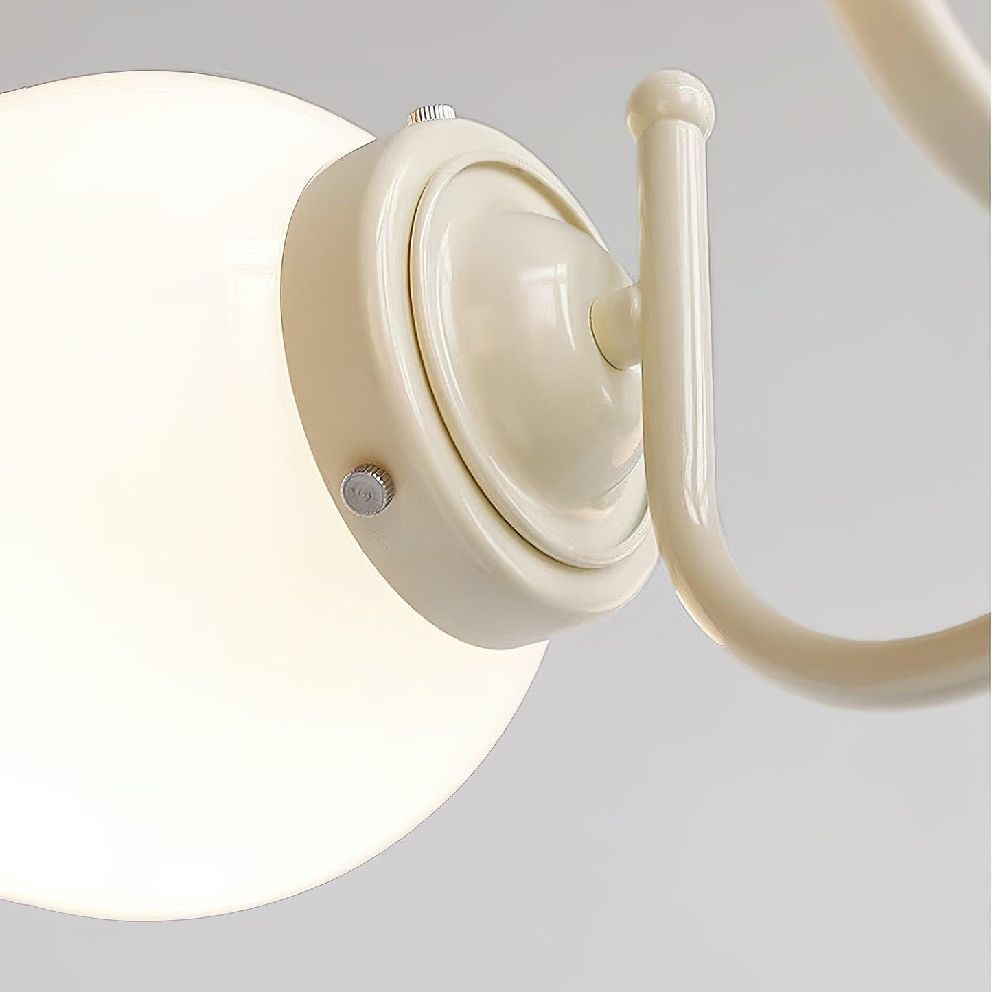 Elegant Cream Ball Chandelier with Adjustable Lighting & Modern Design