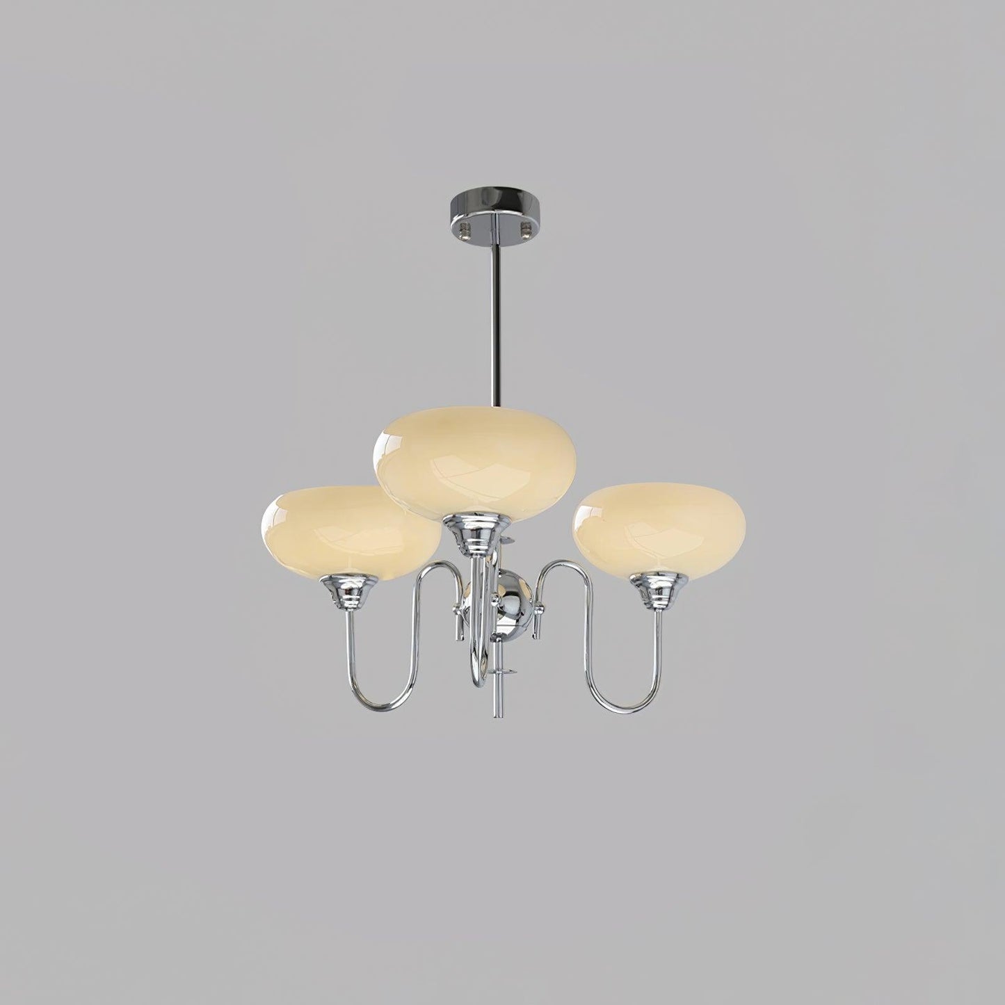 Creamy Persimmon Chandelier - Elegant Design with Adjustable Height &