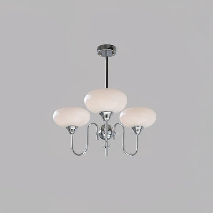Creamy Persimmon Chandelier - Elegant Design with Adjustable Height &