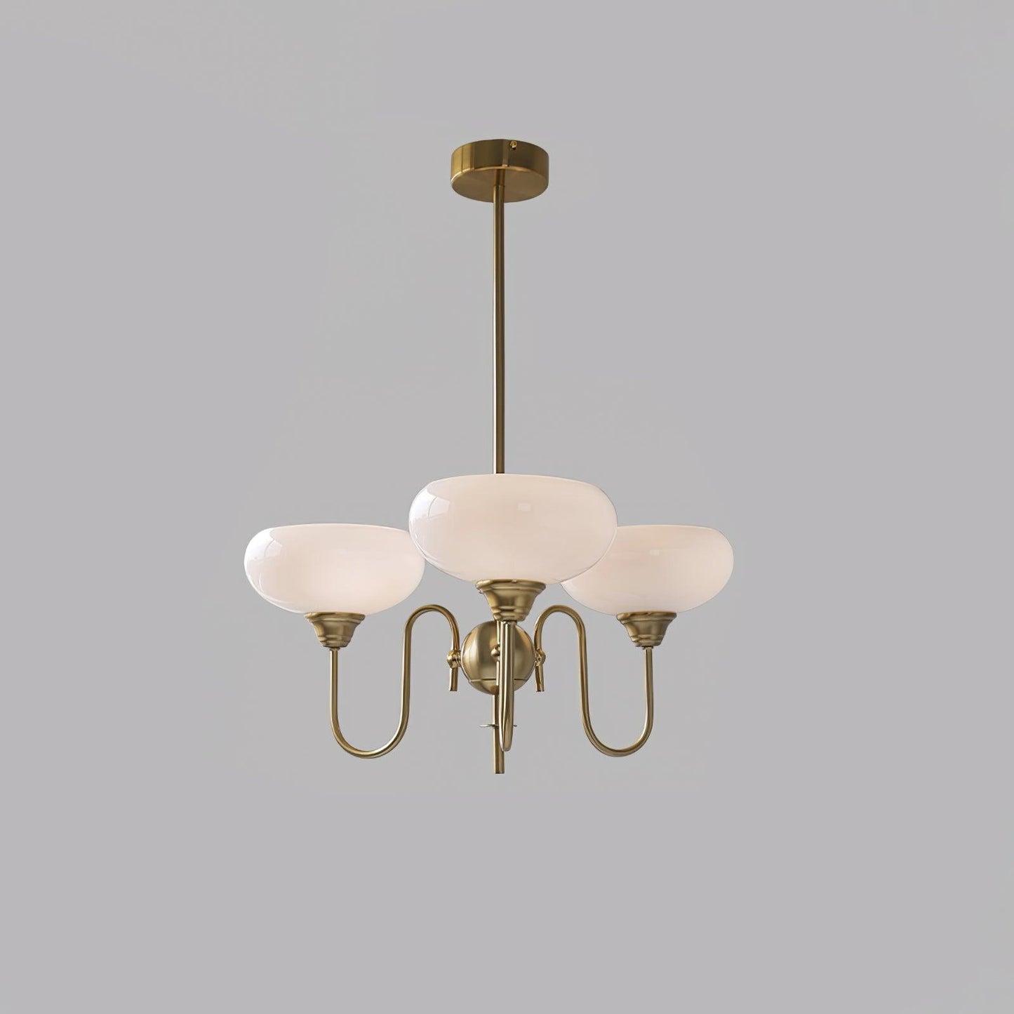 Creamy Persimmon Chandelier - Elegant Design with Adjustable Height &