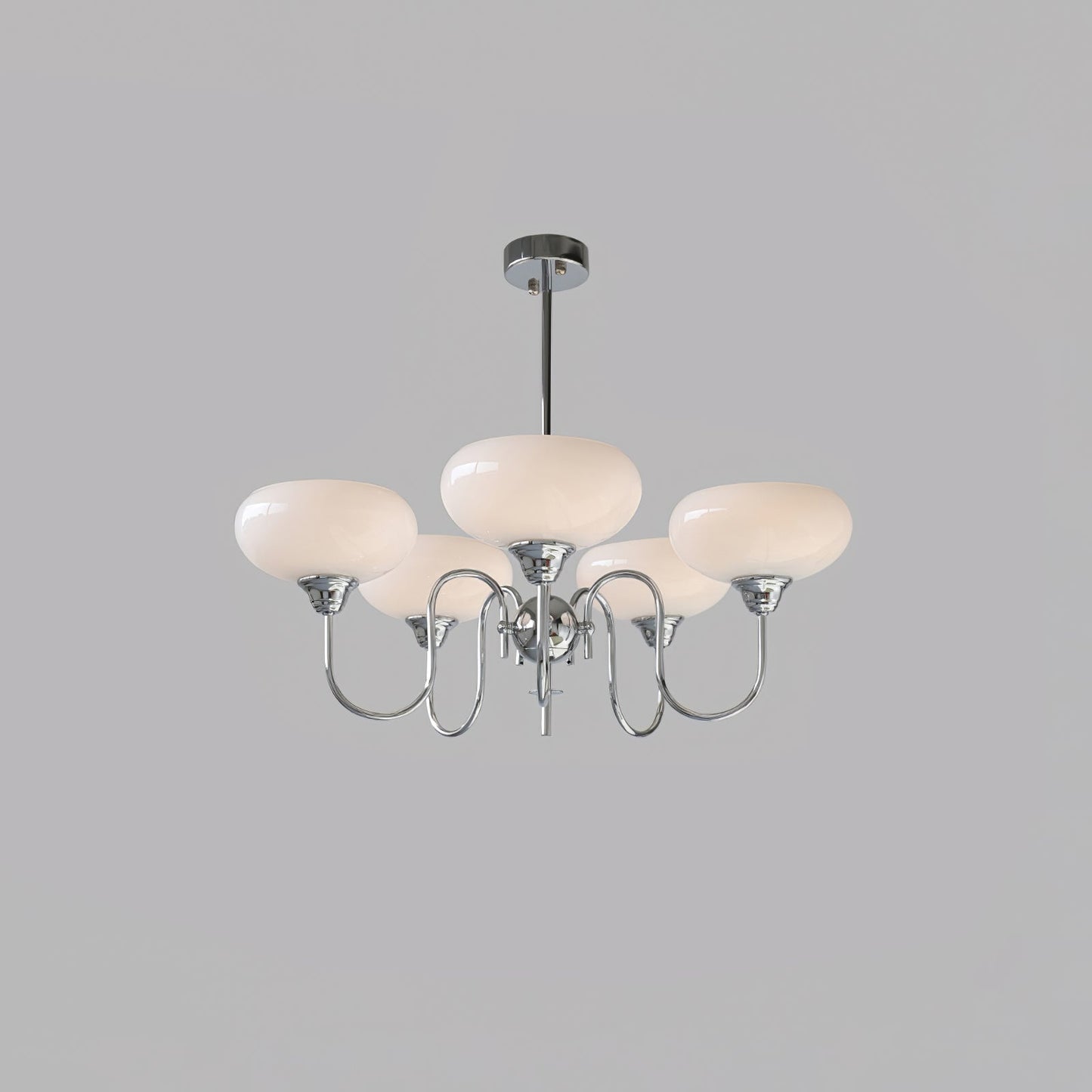Creamy Persimmon Chandelier - Elegant Design with Adjustable Height &
