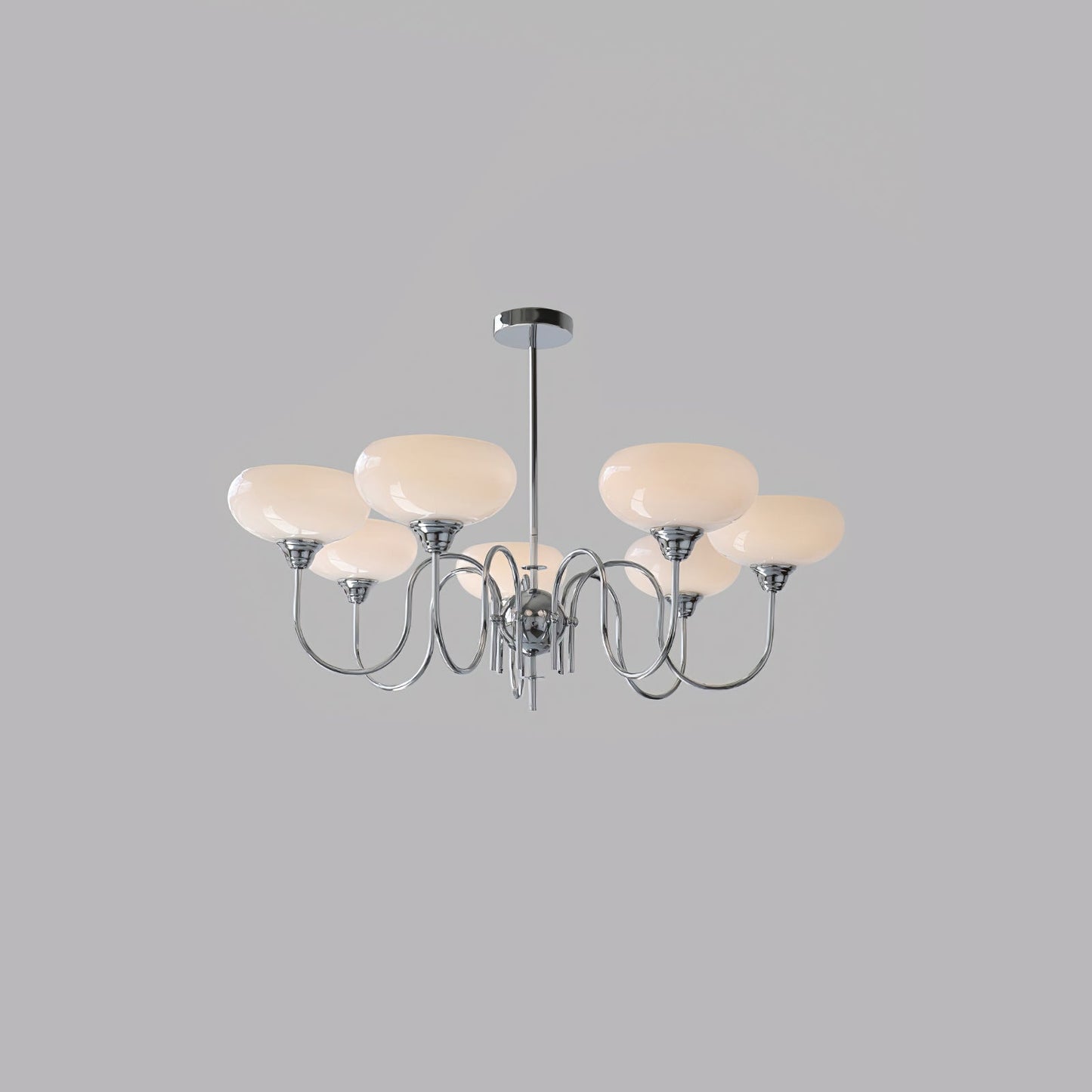 Creamy Persimmon Chandelier - Elegant Design with Adjustable Height &