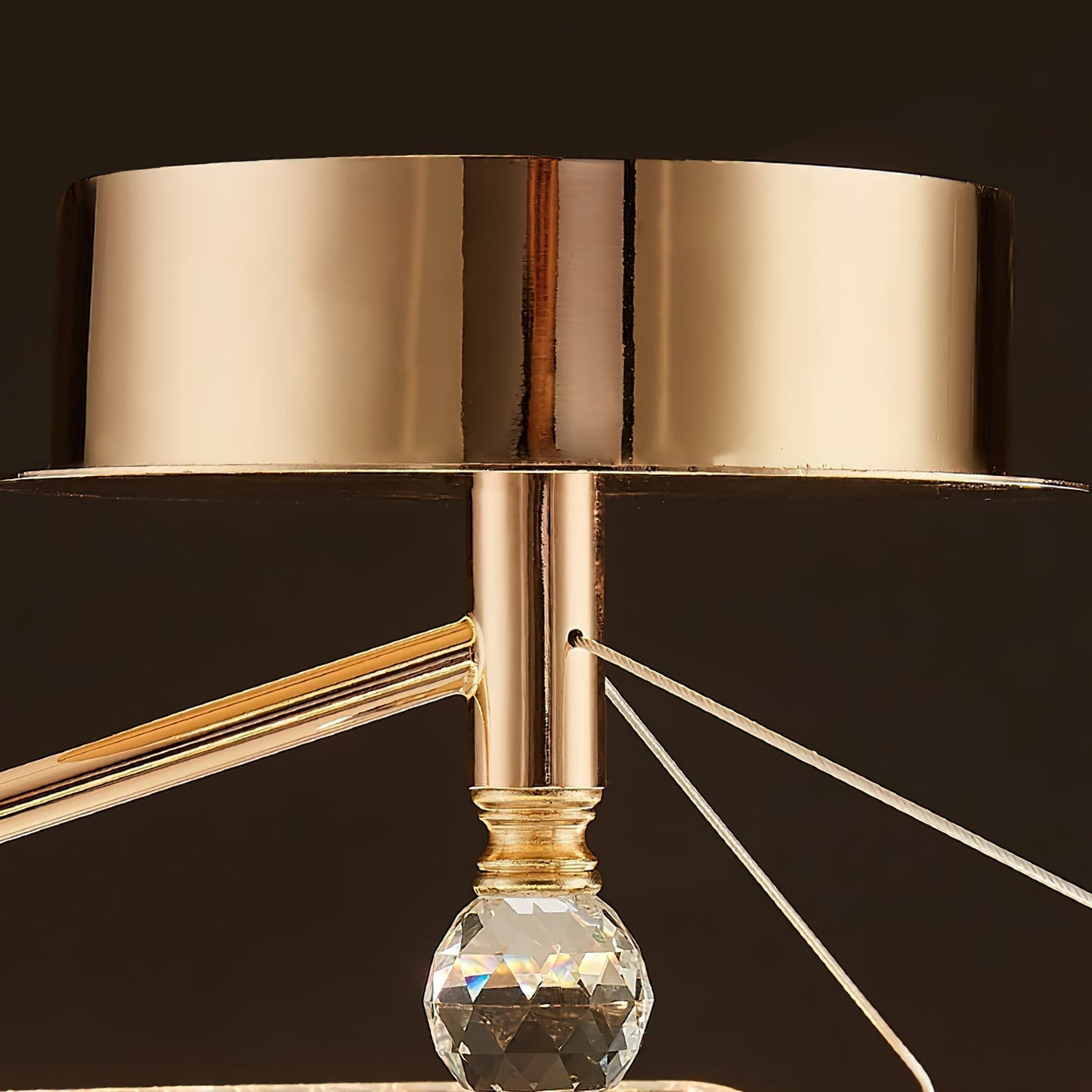 Modern Creative Ring Chandelier - Adjustable Brightness & Elegant Desi