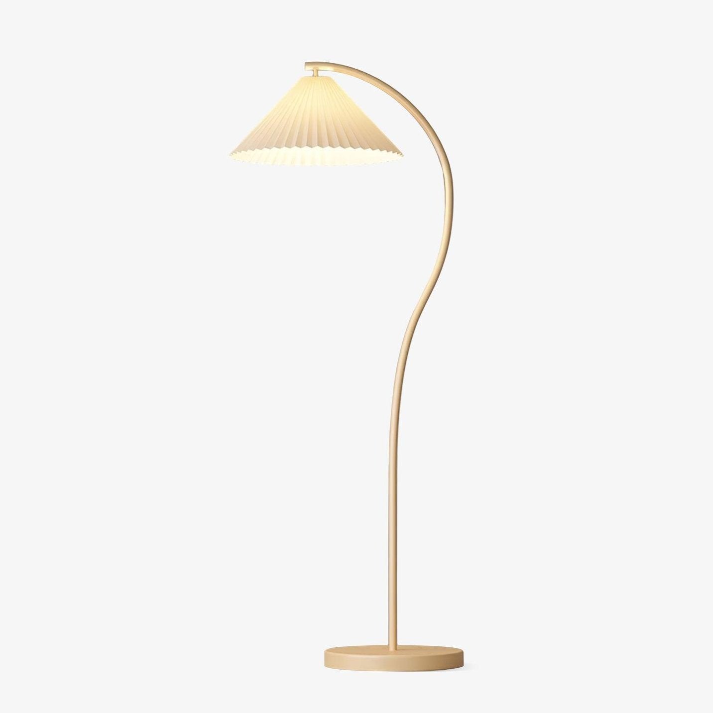 Crescini Pleated Floor Lamp - Adjustable Brightness & Elegant Design